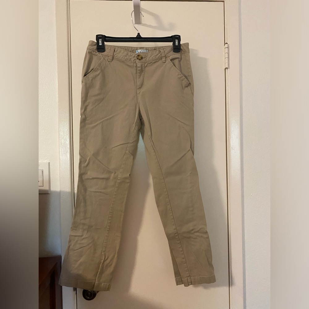Old navy girl’s khaki pants size 16. Hemmed to 26 inch inseam